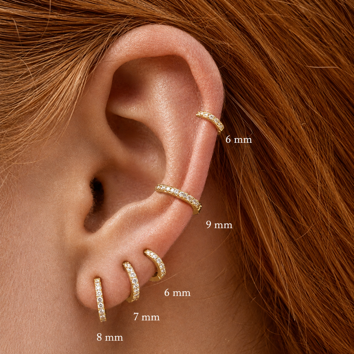 Estelle Huggie Hoop Earrings