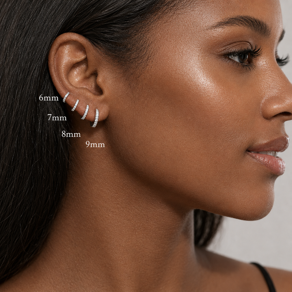 Estelle Huggie Hoop Earrings