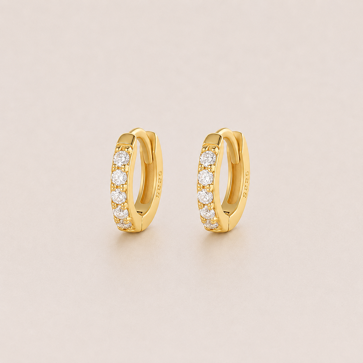 Estelle Huggie Hoop Earrings