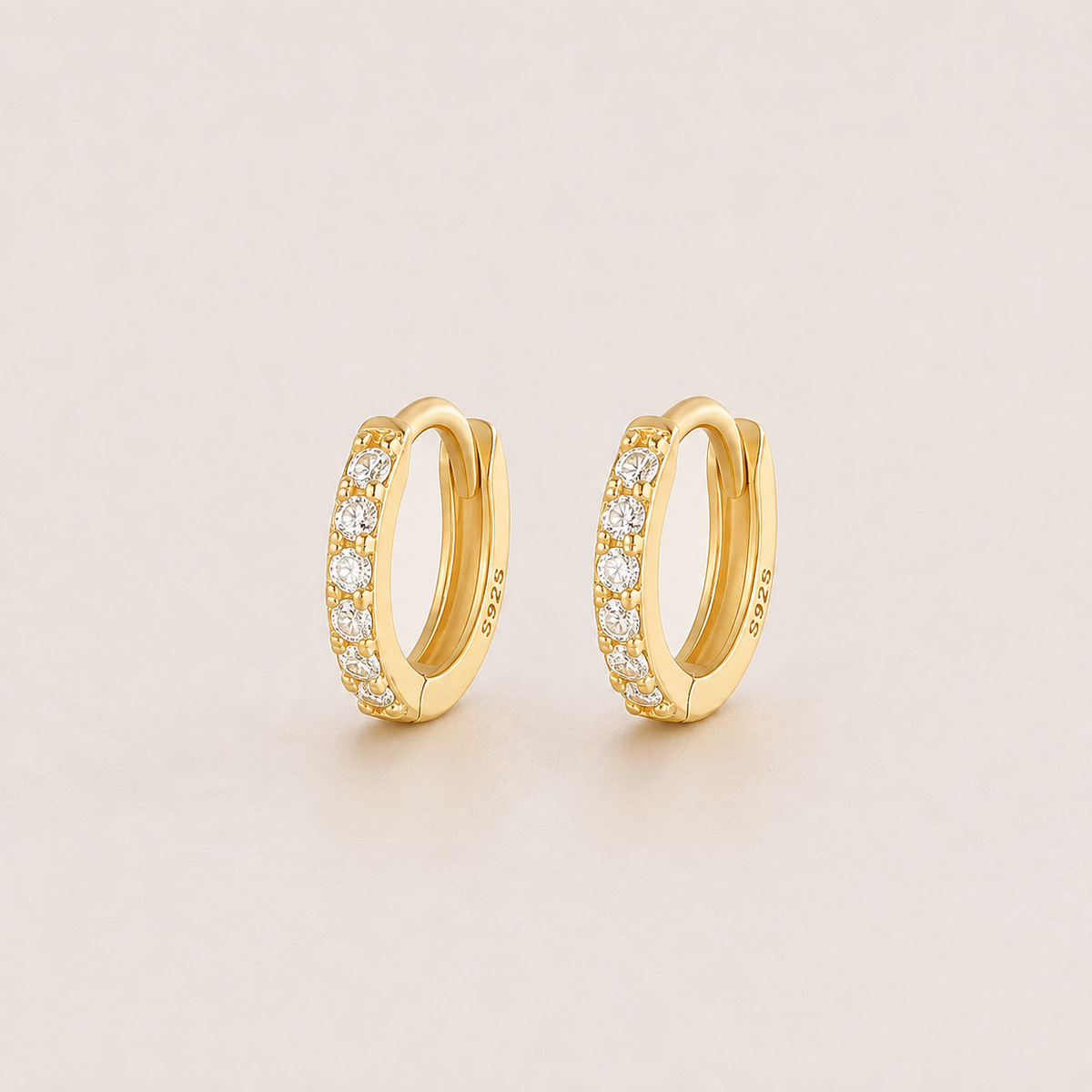 Estelle Huggie Hoop Earrings