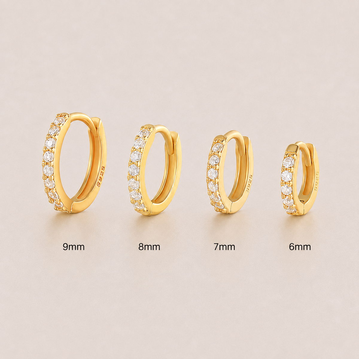 Estelle Huggie Hoop Earrings