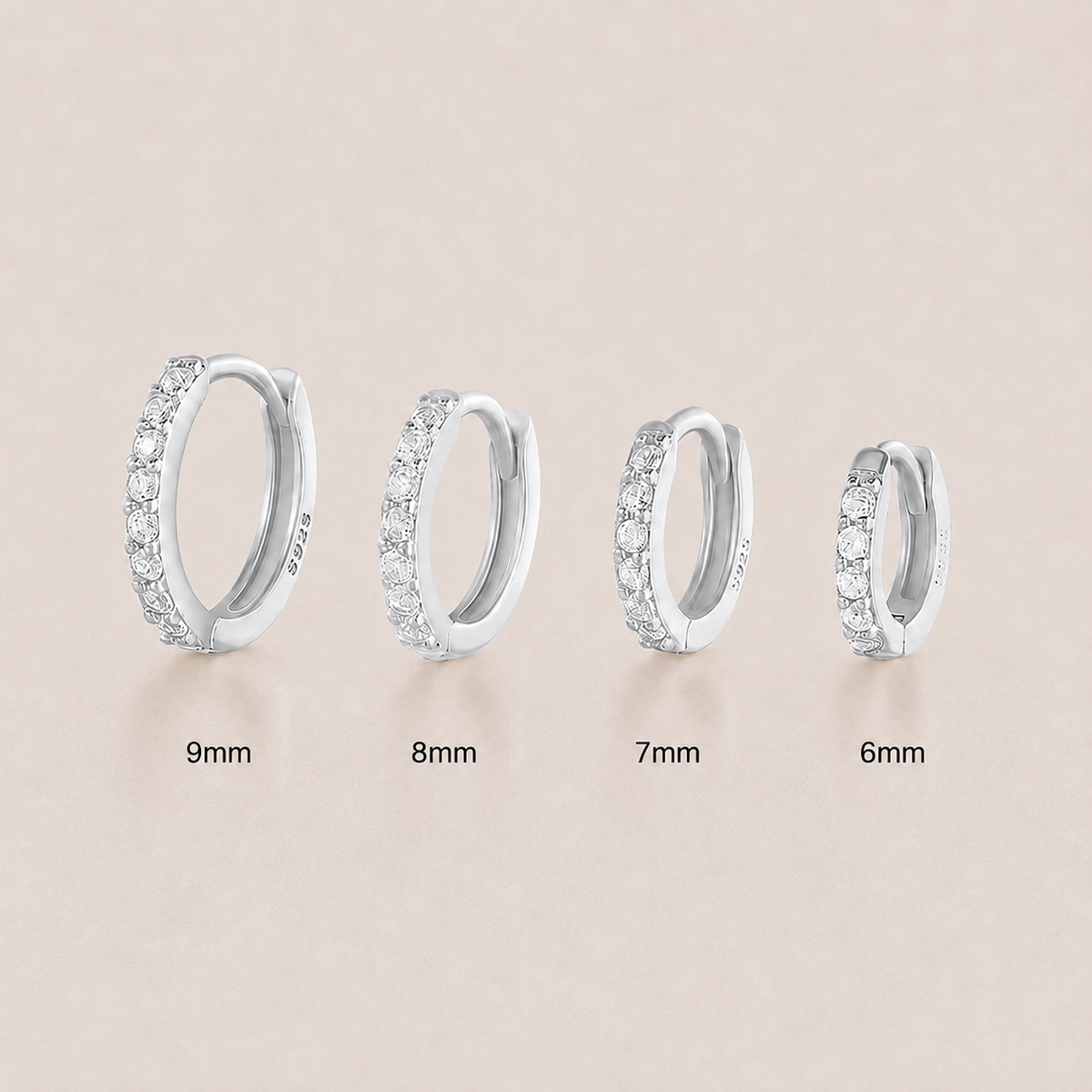 Estelle Huggie Hoop Earrings